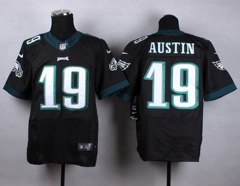 Nike Philadelphia Eagles #19 Miles Austin Black Elite Jersey