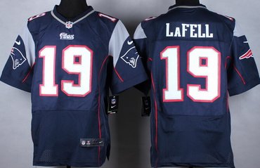 Nike New England Patriots #19 Brandon LaFell Blue Elite Jersey