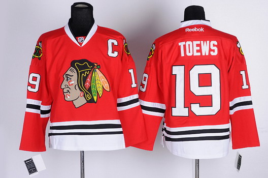 Chicago Blackhawks #19 Jonathan Toews Red Jersey