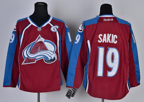 Colorado Avalanche #19 Joe Sakic Red Jersey