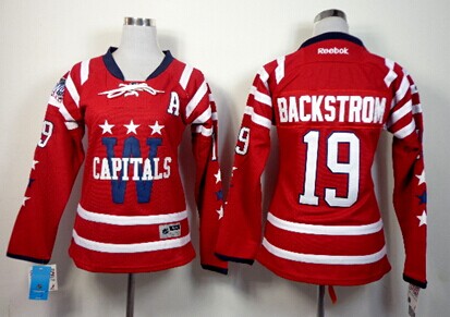 Washington Capitals #19 Nicklas Backstrom 2015 Winter Classic Red Womens Jersey