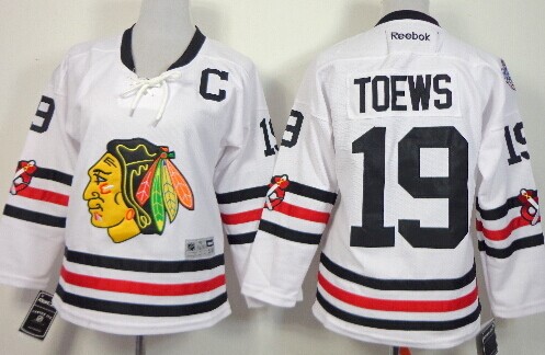 Chicago Blackhawks #19 Jonathan Toews 2015 Winter Classic White Womens Jersey