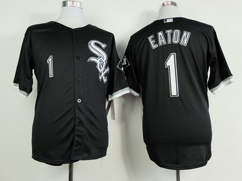 Chicago White Sox #1 Adam Eaton Black Jersey