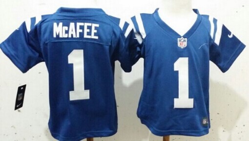 Nike Indianapolis Colts #1 Pat McAfee Blue Toddlers Jersey