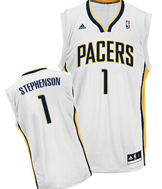 Indiana Pacers #1 Lance Stephenson White Swingman Jersey