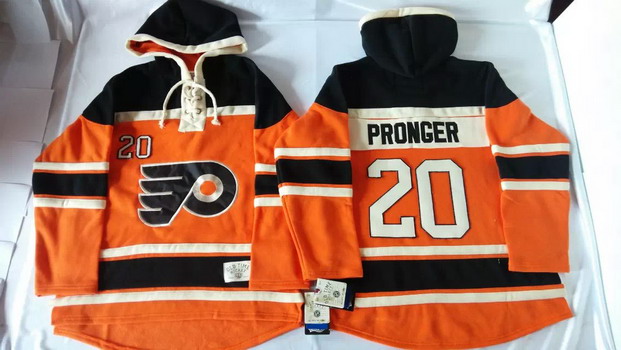 Old Time Hockey Philadelphia Flyers #20 Chris Pronger 2012 Winter Classic Orange Hoodie