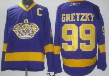 Los Angeles Kings #99 Wayne Gretzky Purple Jersey 