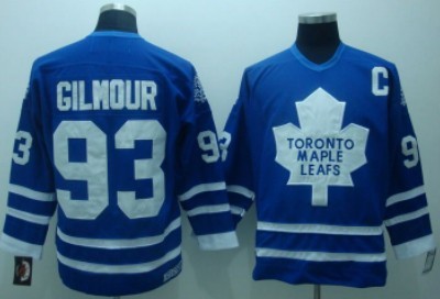 Toronto Maple Leafs #93 Doug Gilmour Blue Throwback CCM Jersey 