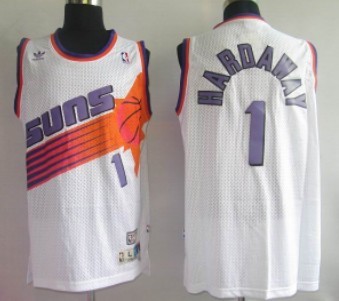 Phoenix Suns #1 Penny Hardaway White Swingman Throwback Jersey 