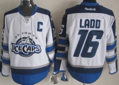 Winnipeg Jets #16 Andrew Ladd 2012 White Ice Caps Jersey 