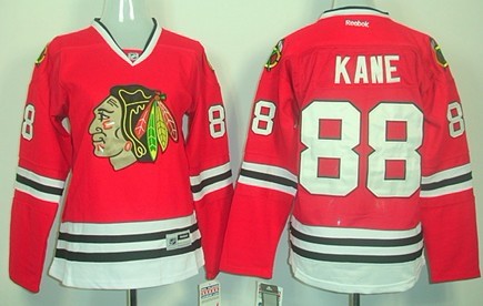 Chicago Blackhawks #88 Patrick Kane Red Womens Jersey