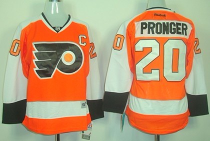 Philadelphia Flyers #20 Chris Pronger Orange Womens Jersey