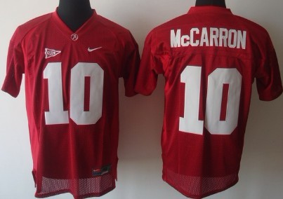 Alabama Crimson Tide #10 A.J. McCarron Red Jersey