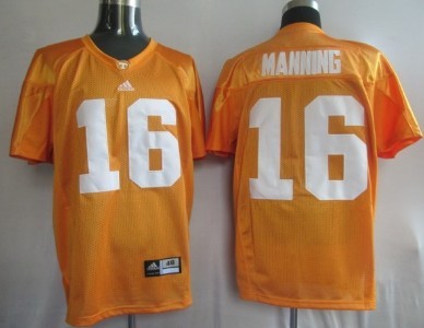 Tennessee Volunteers #16 Peyton Manning Orange Jersey