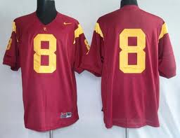 USC Trojans #8 Red Jersey