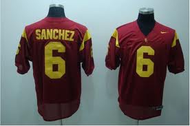 USC Trojans #6 Sanchez Red Jersey