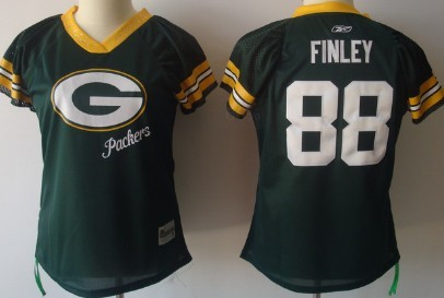 Green Bay Packers #88 Jermichael Finley 2011 Green Womens Field Flirt Fashion Jersey