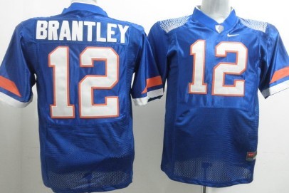 Florida Gators #12 John Brantley Blue Fighting Jersey 