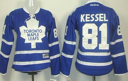 Toronto Maple Leafs #81 Phil Kessel Blue Womens Jersey 