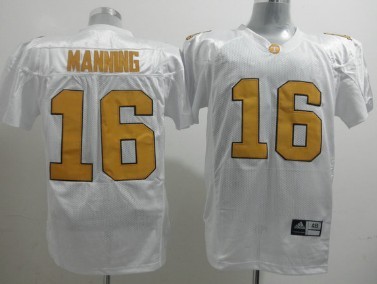 Tennessee Volunteers #16 Peyton Manning White Jersey