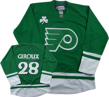 Philadelphia Flyers #28 Giroux St. Patrick's Day Green Jersey