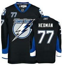 Tampa Bay Lightning #77 Victor Hedman Black Jersey