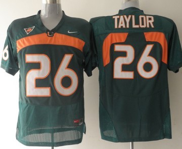 Miami Hurricanes #26 Taylor Green Jersey 