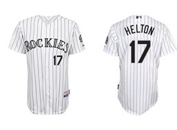 Colorado Rockies #17 Todd Helton White Kids Jersey 