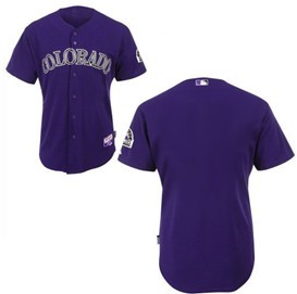 Colorado Rockies Blank Purple Kids Jersey 