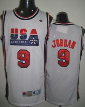 Michael Jordan 1992 Olympics Team USA #9 Swingman Jersey - White