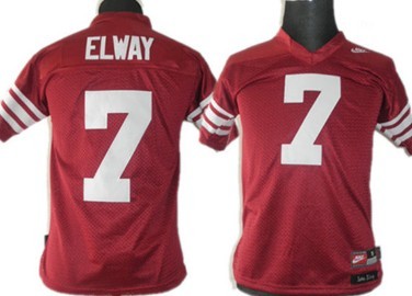 Stanford Cardinals #7 Elways Red Kids Jersey