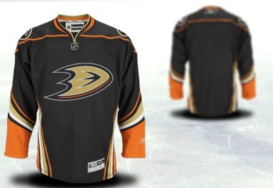 Anaheim Ducks Mens Customized Black Third Jersey 