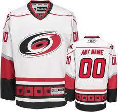 Carolina Hurricanes Mens Customized White Jersey