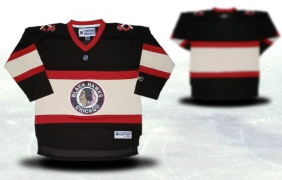 Chicago Blackhawks Youths Customized Black Third Jersey