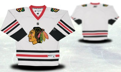 Chicago Blackhawks Youths Customized White Jersey