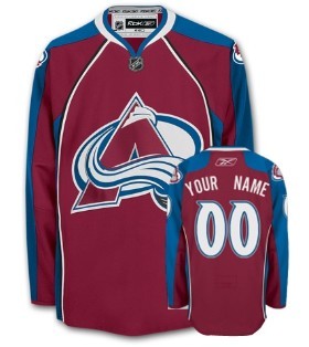 Colorado Avalanche Mens Customized Red Jersey