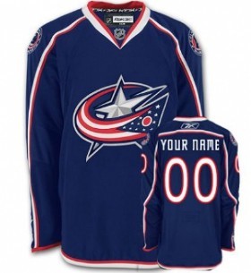 Columbus Blue Jackets Mens Customized Blue Jersey