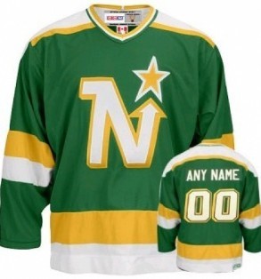 Dallas Stars Mens Customized Green Throwback Jersey