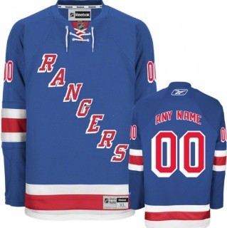 New York Rangers Mens Customized Light Blue Jersey