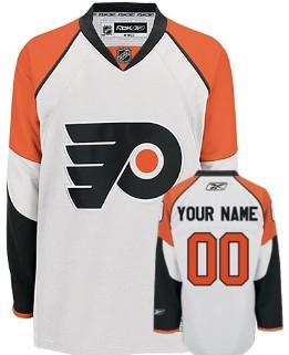 Philadelphia Flyers Mens Customized White Jersey