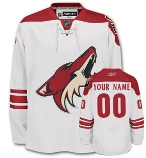 Phoenix Coyotes Mens Customized White Jersey