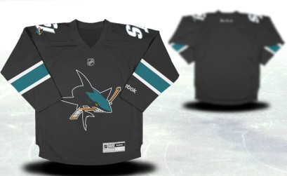 San Jose Sharks Youths Customized Blue Jersey 