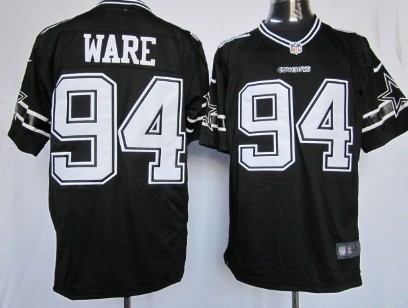 Nike Dallas Cowboys #94 DeMarcus Ware Black Game Jersey 