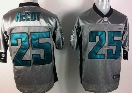 Nike Philadelphia Eagles #25 LeSean McCoy Gray Shadow Elite Jersey