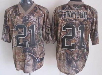 Nike Washington Redskins #21 Sean Taylor Realtree Camo Elite Jersey 