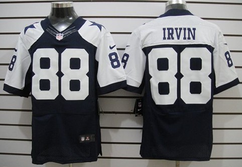 Nike Dallas Cowboys #88 Michael Irvin Blue Thanksgiving Elite Jersey 