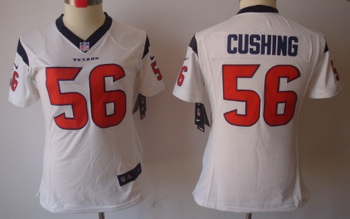 Nike Houston Texans #56 Brian Cushing White Limited Womens Jersey 