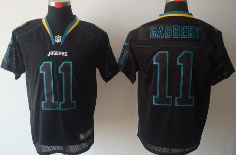 Nike Jacksonville Jaguars #11 Blaine Gabbert Lights Out Black Elite Jersey 