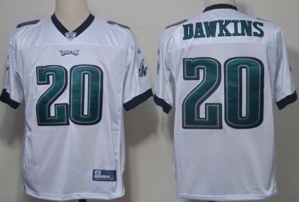 Reebok Philadelphia Eagles #20 Brian Dawkins White Jersey 