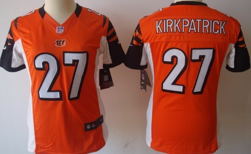 Nike Cincinnati Bengals #27 Dre Kirkpatrick Orange Limited Womens Jersey 